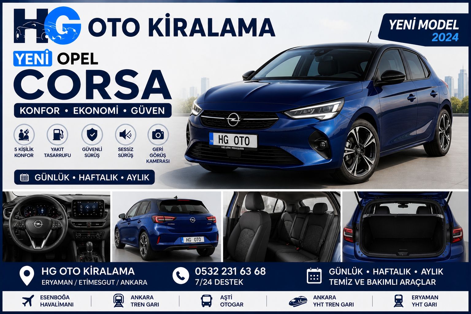 Opel Corsa kiralama